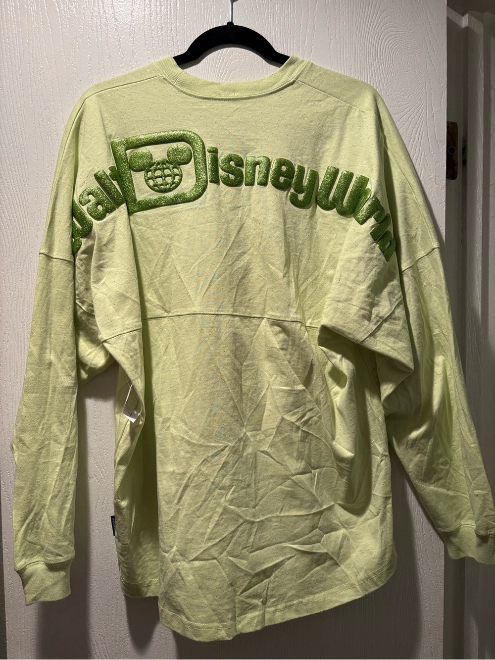 2025 Disney Parks Tinker Bell Spirit Jersey Glitter Green-Adult